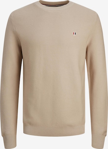 JACK & JONES Trui 'BLUROY' in Beige: voorkant