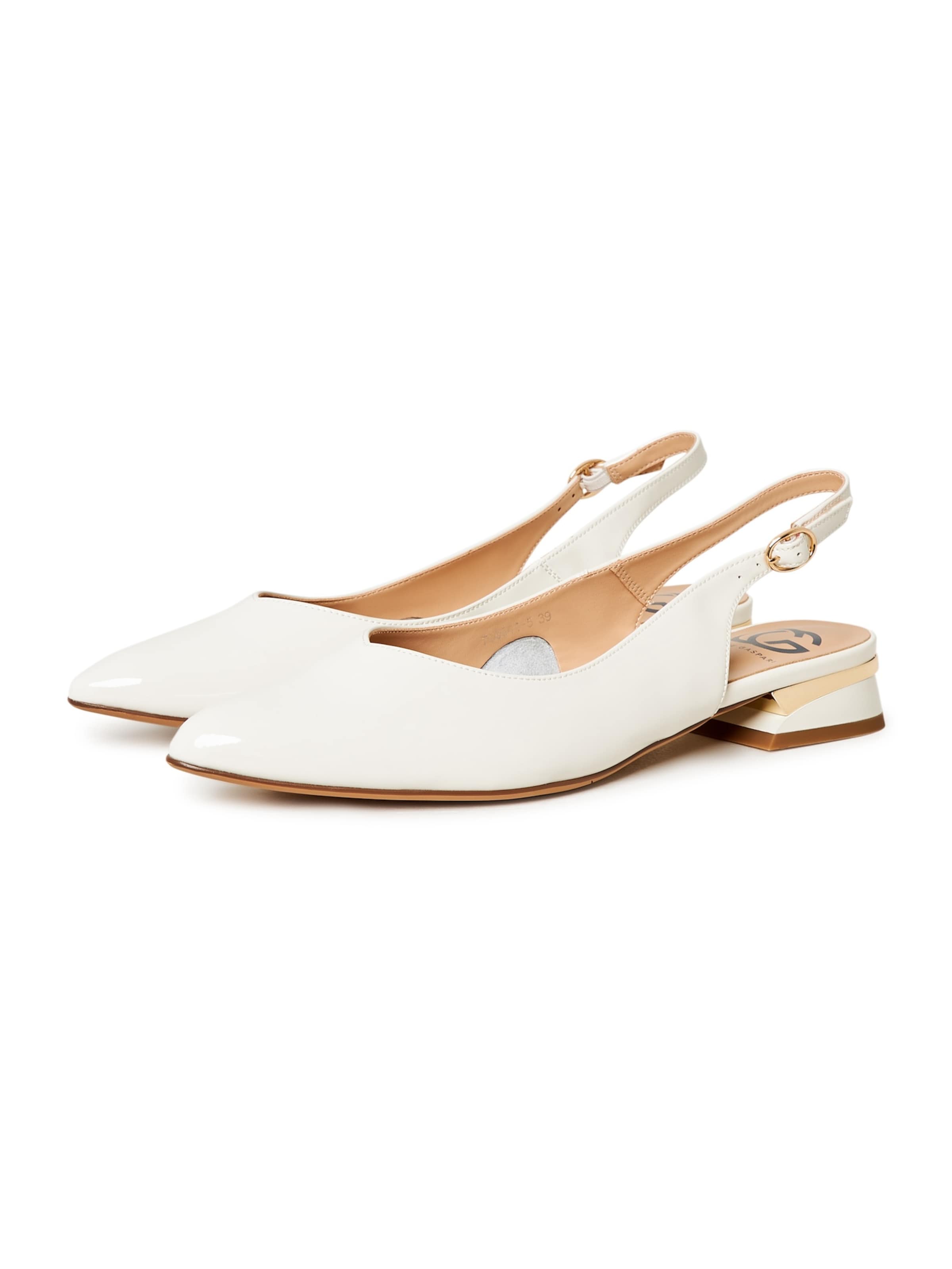 CESARE GASPARI - Sapatos abertos atrás em branco