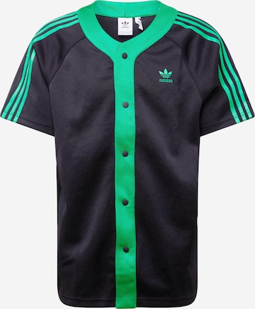 ADIDAS ORIGINALS Button Up Shirt 'Adicolor Classics+' in Black: front