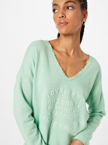 Zwillingsherz Sweater 'Kornelia' in Green