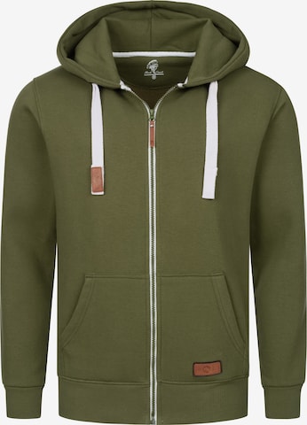 Rock Creek Zip-Up Hoodie in Green: front