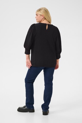 Chemisier 'Alvina' KAFFE CURVE en noir