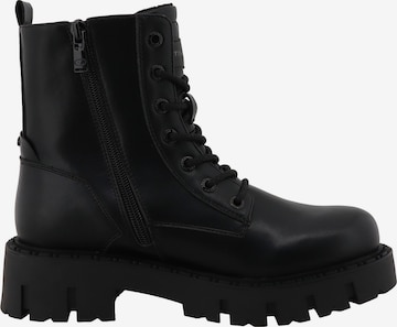 Bottines à lacets TOM TAILOR en noir : devant