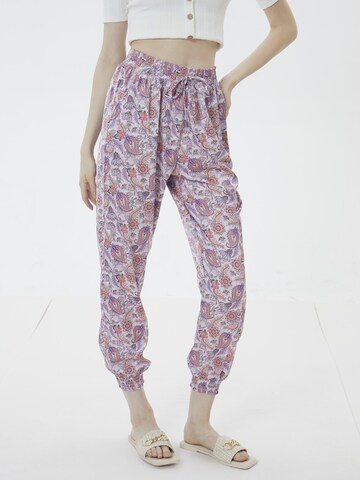 AIKI KEYLOOK Loose fit Pants 'Dejavu' in Purple: front