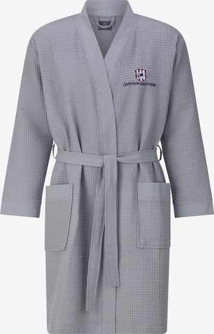 Jan Vanderstorm Badjas lang 'Aretti' in Grijs: voorkant