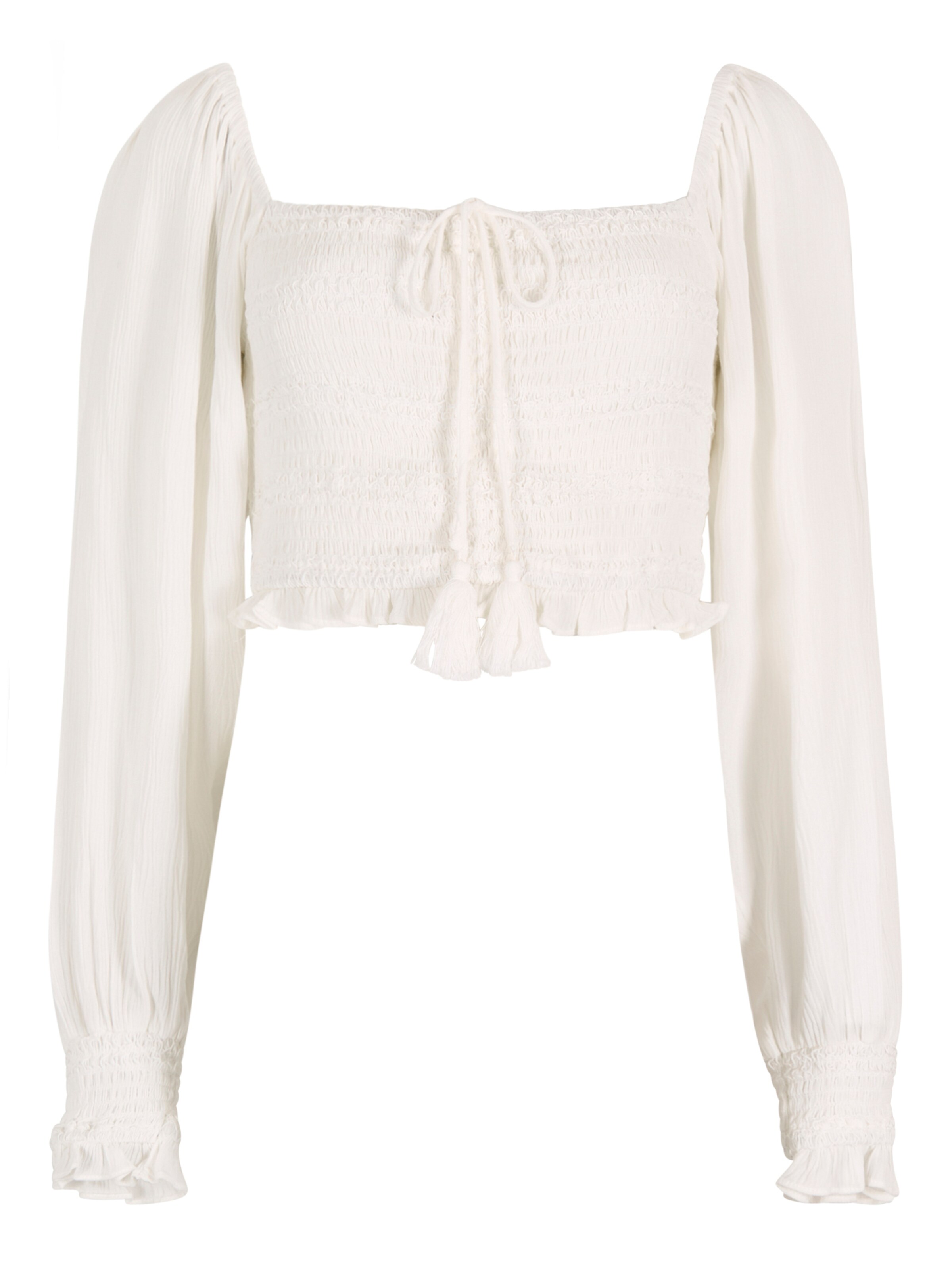 Apricot Top in White: front