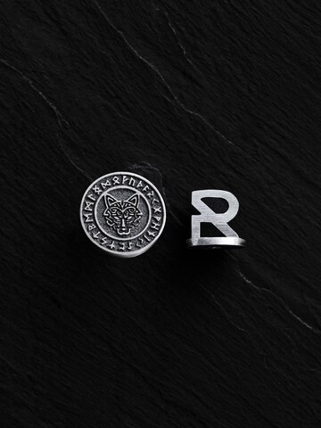 REYTEL Earring 'WOLF. RUNES' in Silver