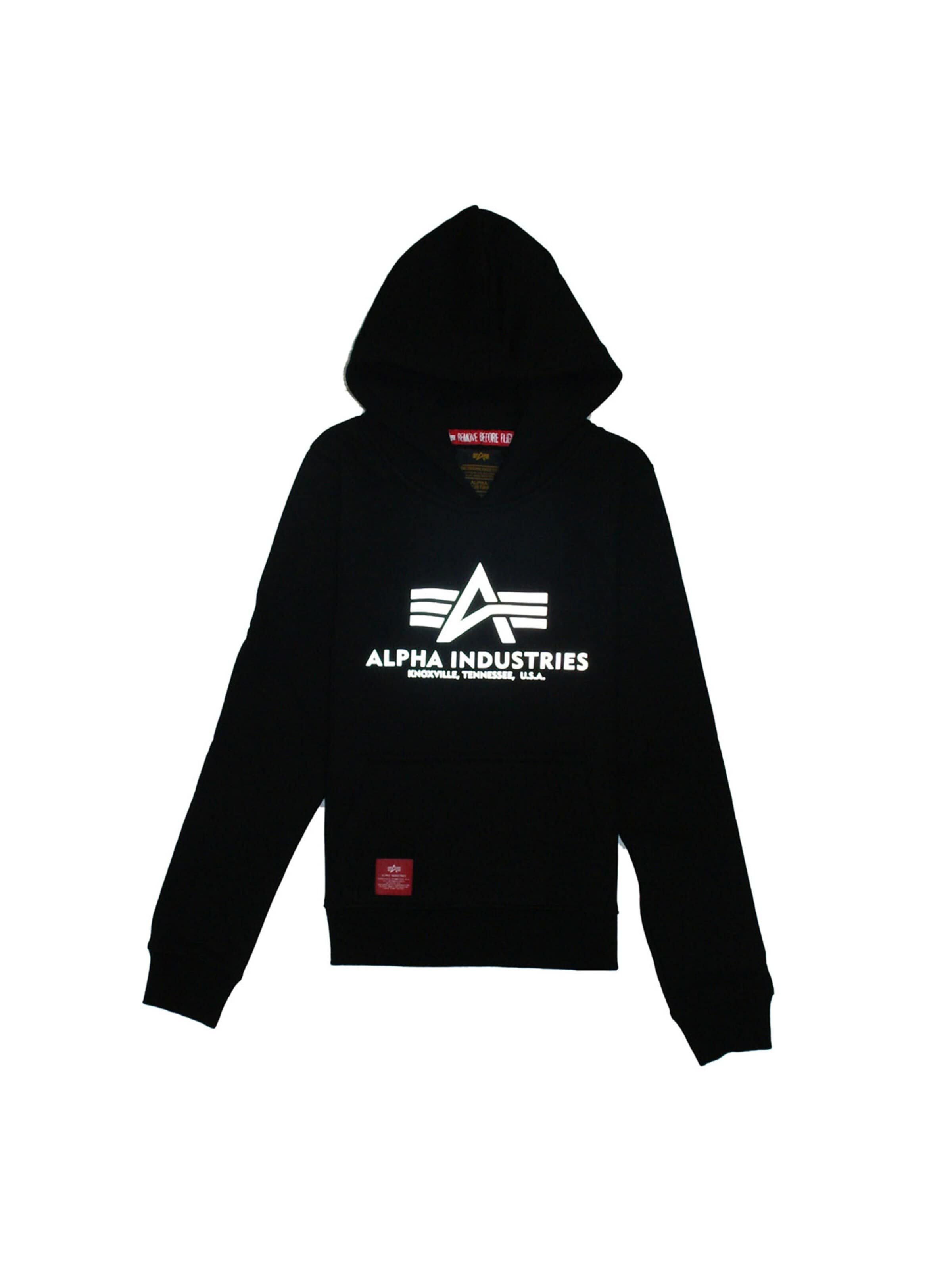 ALPHA INDUSTRIES Sweatshirt in Black