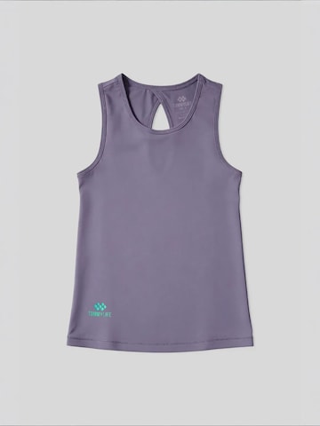 Top sportivo di Tommy Life in lilla: frontale