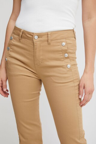 Fransa Slim fit Trousers 'Max' in Brown