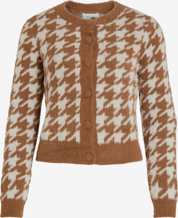 VILA Knit Cardigan in Brown: front