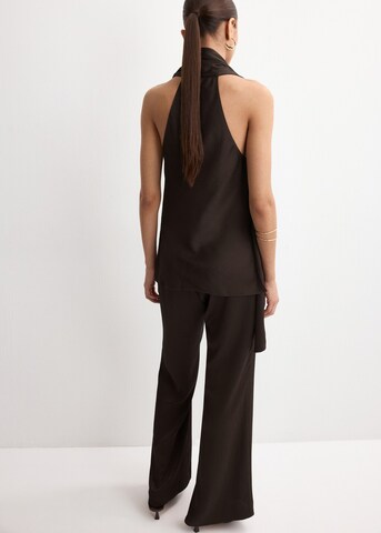 MANGO Wide Leg Hose 'Greta-a' in Braun