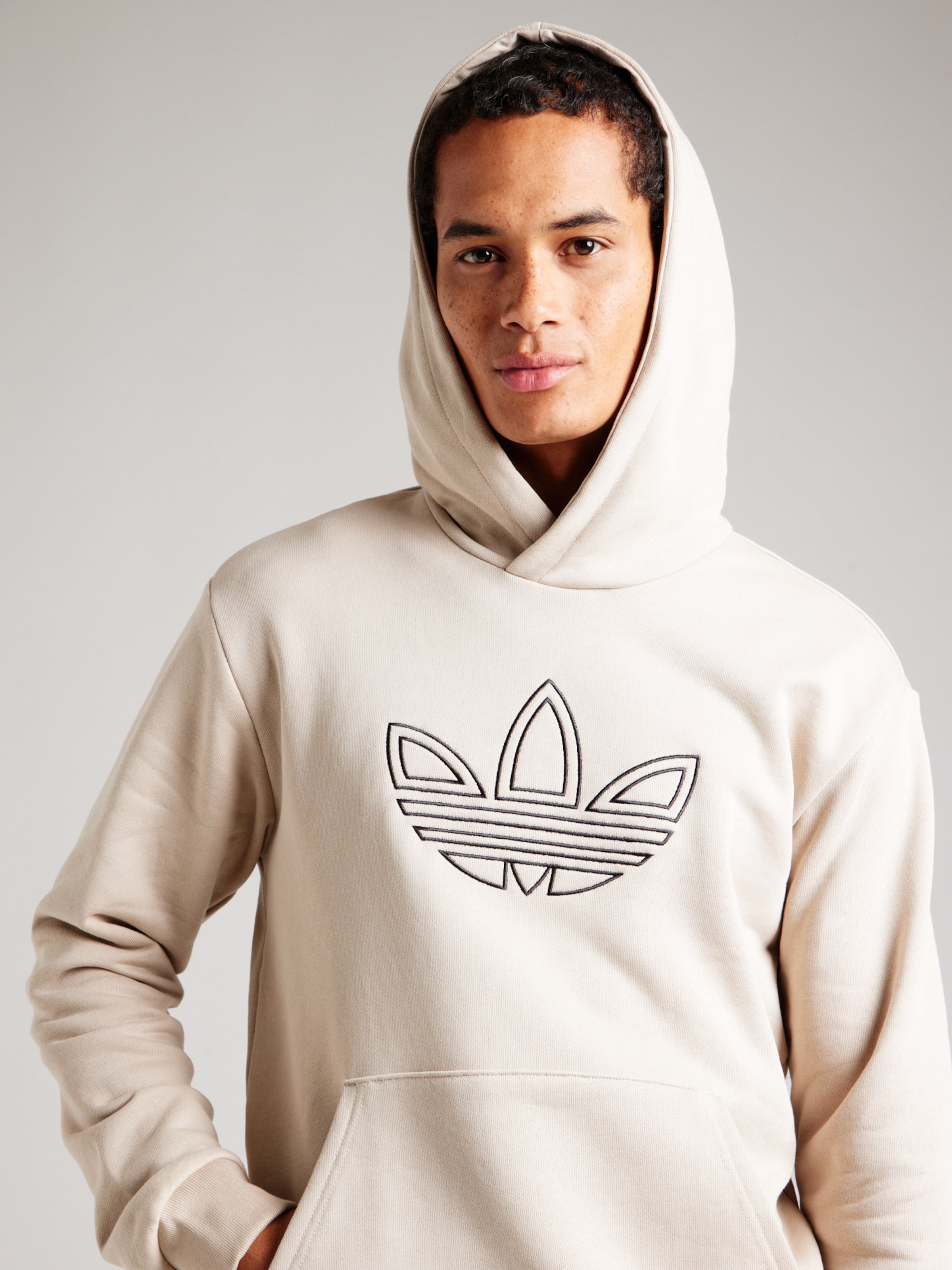ADIDAS ORIGINALS Sweatshirt Outline in Light Beige ABOUT YOU
