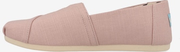TOMS Loafer 'ALPARGATA CLASSIC' värissä vaaleanpunainen: etupuoli