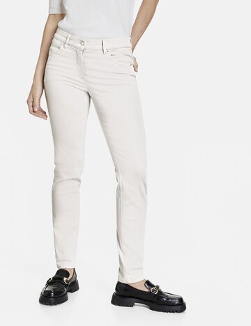 GERRY WEBER Skinny Jeans in Wit: voorkant
