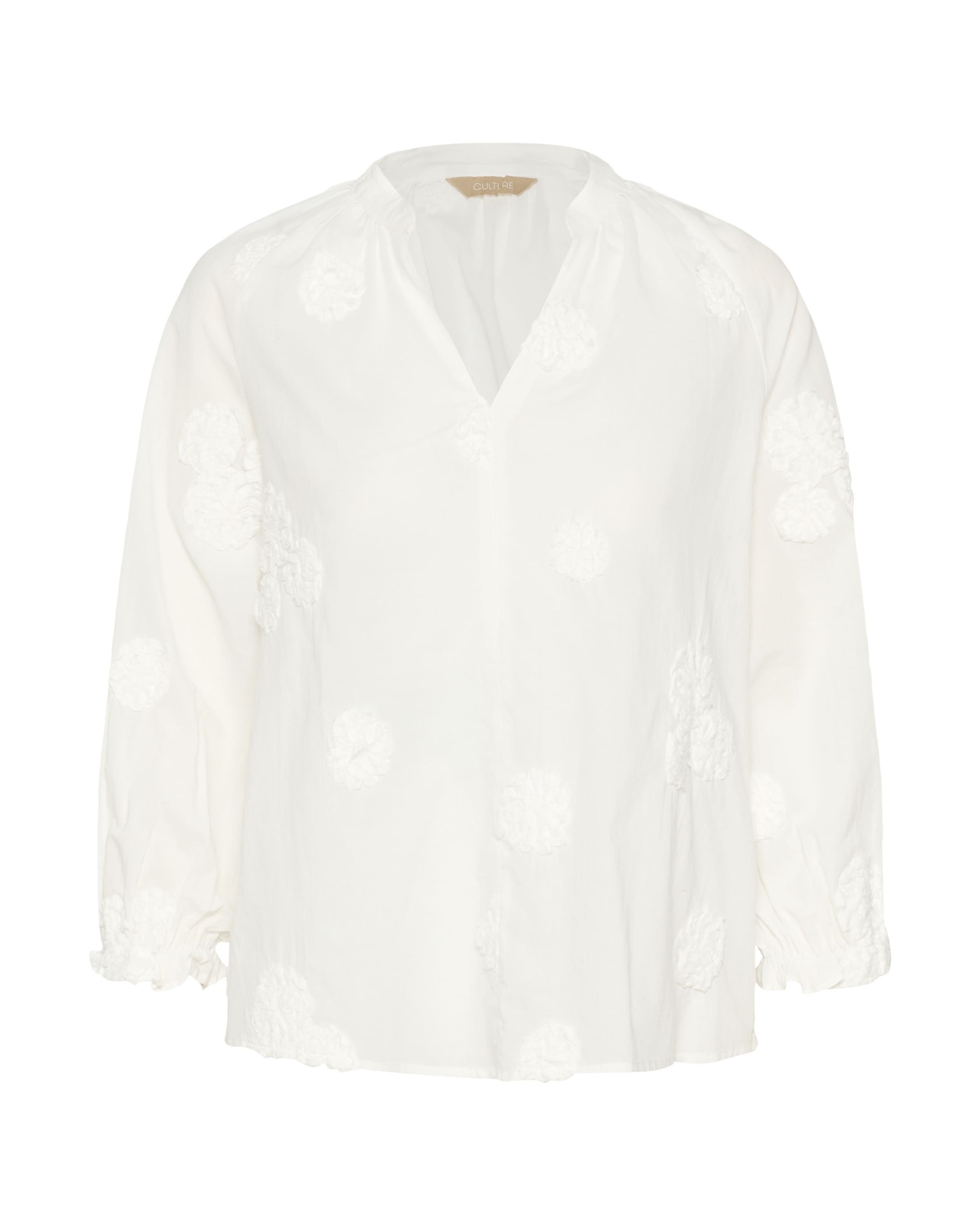 Chemisier 'CUClover' CULTURE en blanc : devant