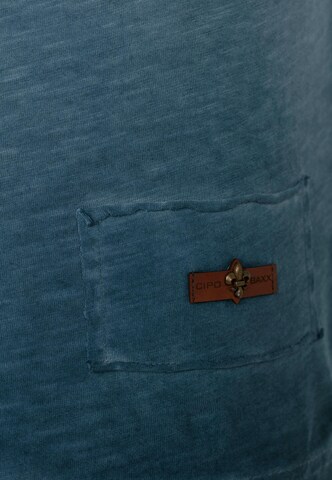 CIPO & BAXX Shirt 'Emblem' in Blauw