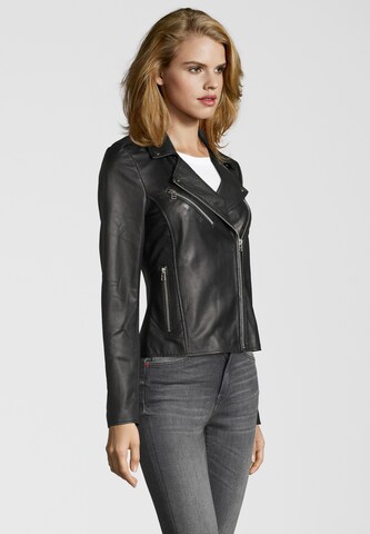 Goosecraft Between-season jacket 'Julia Biker' in Black