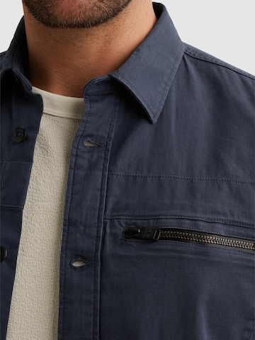 PME Legend Regular fit Overhemd 'PME LEGEND - Shirt jacket with button closure and chest pocket' in Blauw
