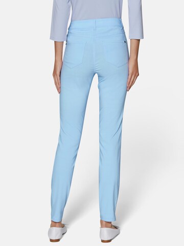 MADELEINE Skinny Hose in Blau