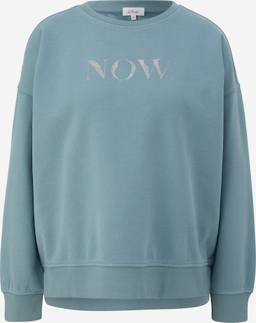 s.Oliver Sweatshirt in Blauw: voorkant