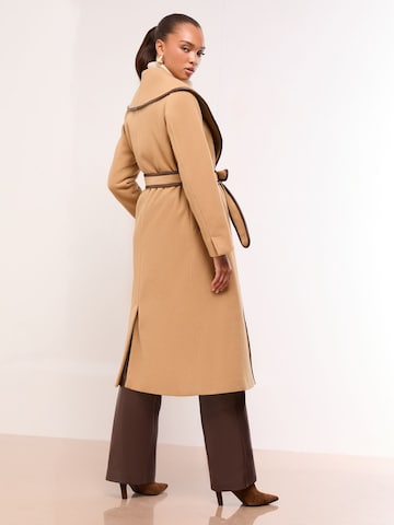 Lipsy Between-Seasons Coat in Beige