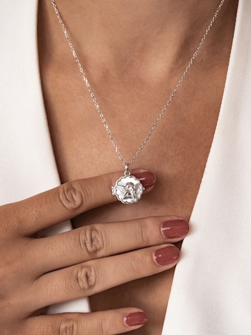 Hey Happiness - Cadena 'Seraphina Locket' en plata