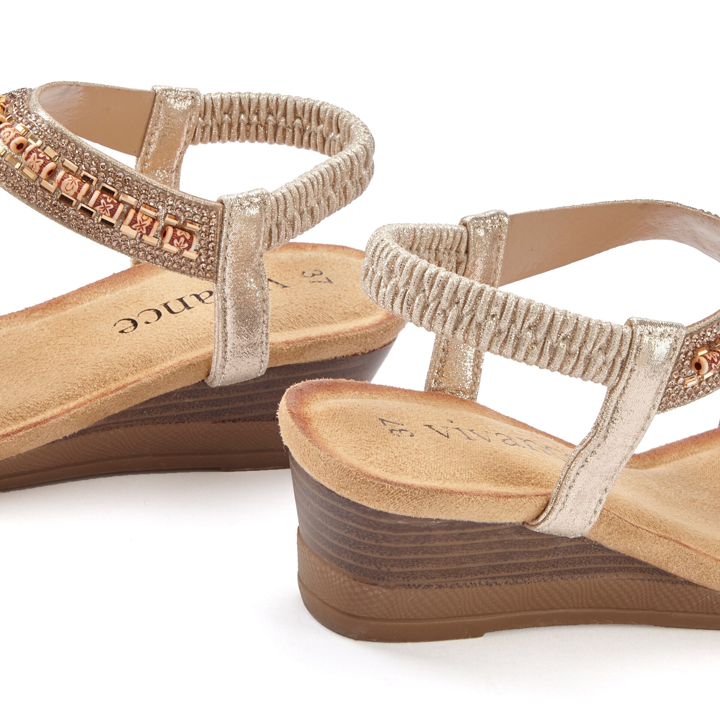 VIVANCE Sandals in Gold