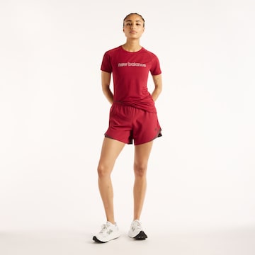 Regular Pantalon de sport 'RC Essential Short 5"' new balance en rouge
