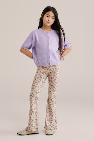 WE Fashion Расклешенный Штаны в Бежевый