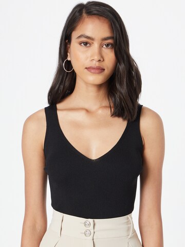 TOM TAILOR DENIM Knitted top in Black: front