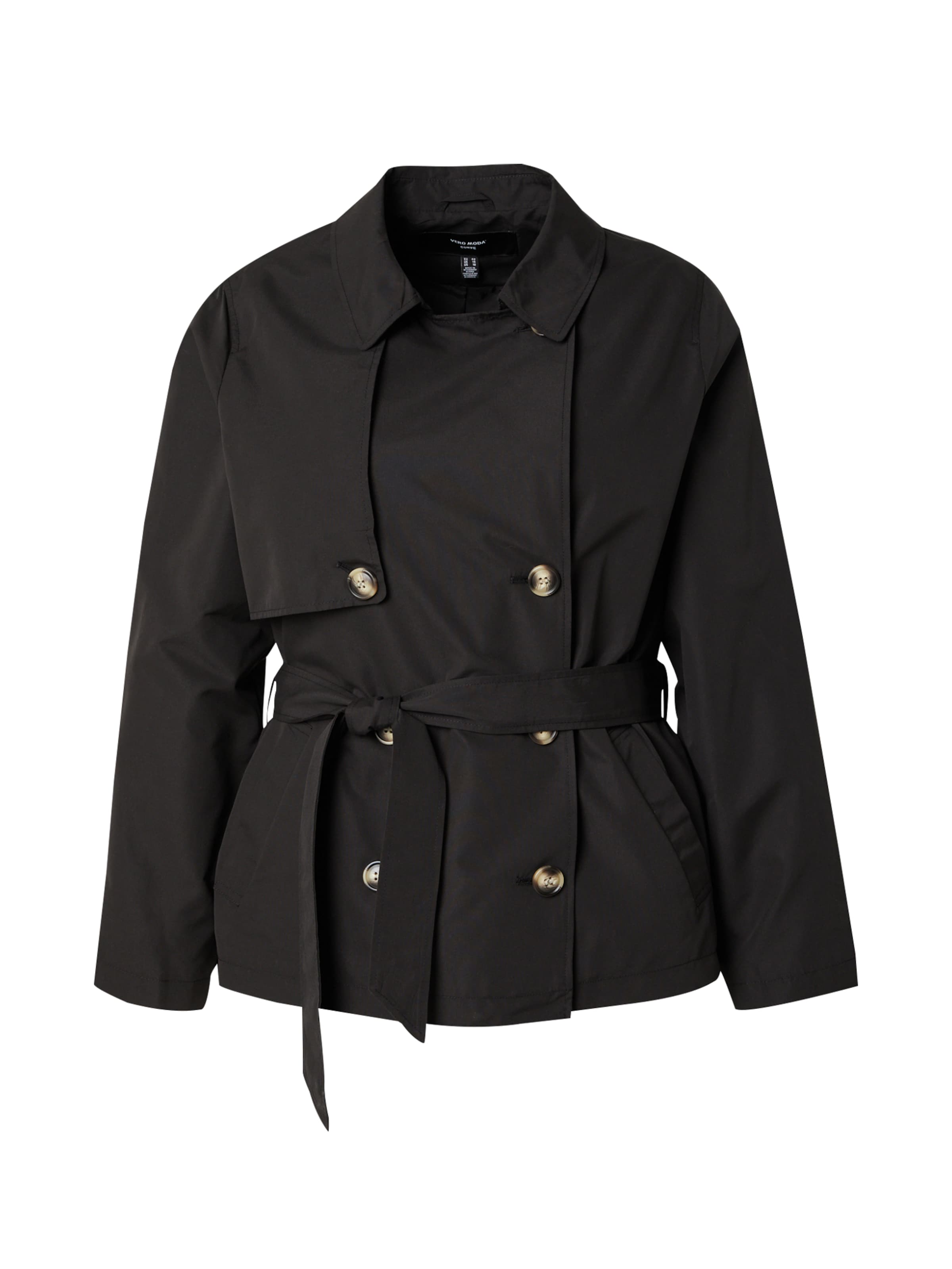 Vero Moda Curve Prechodný kabát 'VMCZoa' - Čierna: predná strana