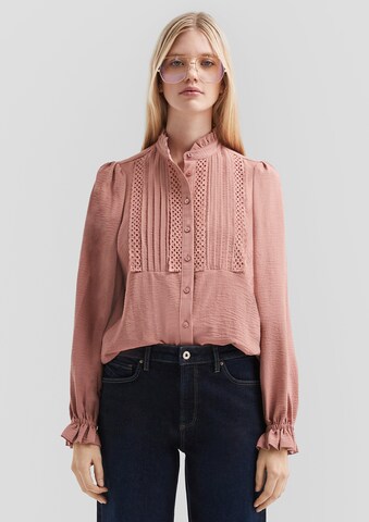 QS Blouse in Roze: voorkant
