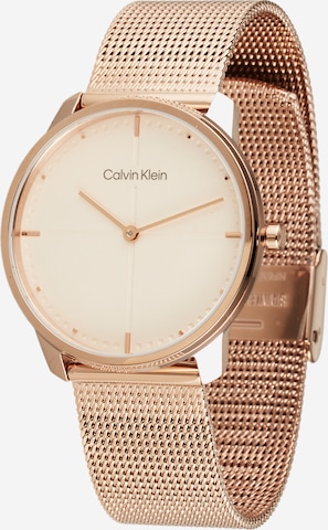 Calvin Klein - Relógios analógicos em ouro: frente