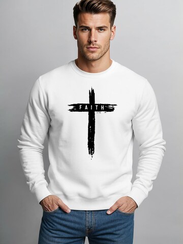 Neverless Sweatshirt 'Faith' in White