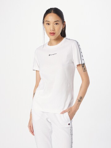 T-shirt Champion Authentic Athletic Apparel en blanc : devant