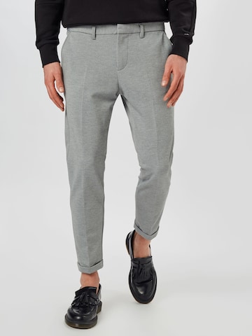 Regular Pantalon chino TOM TAILOR DENIM en gris : devant