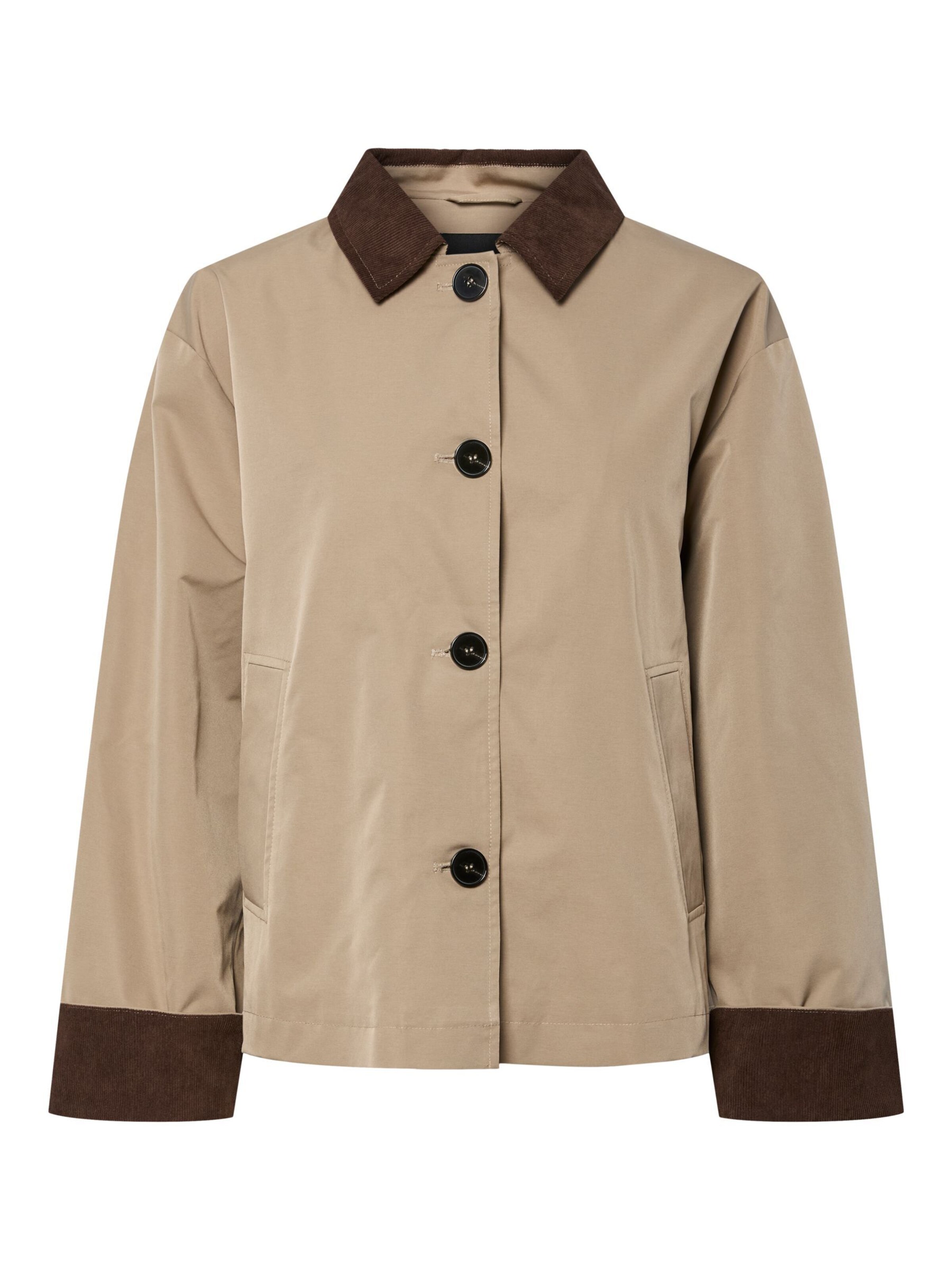 PIECES Jacke 'PCJorma' in Braun: Vorderseite