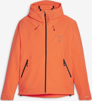 PUMA Athletic Jacket in Orange: front