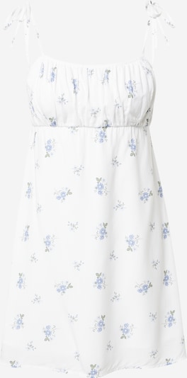 HOLLISTER Kleid in rauchblau / dunkelgrün / offwhite, Produktansicht