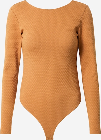 millane Shirt body 'Franziska' in Bruin: voorkant
