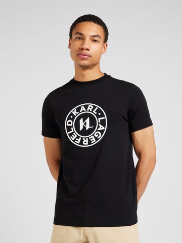 Karl Lagerfeld T-Shirt in Schwarz: Vorderseite