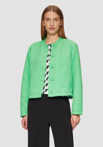 s.Oliver Sweatvest in Groen: voorkant