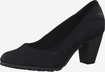 s.Oliver - Zapatos con plataforma en negro: frente