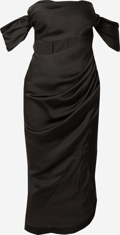 Misspap Cocktail Dress in Black: front