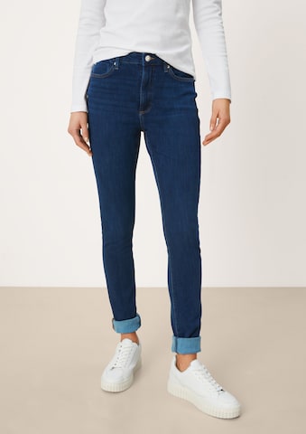 s.Oliver Slimfit Jeans in Blauw: voorkant