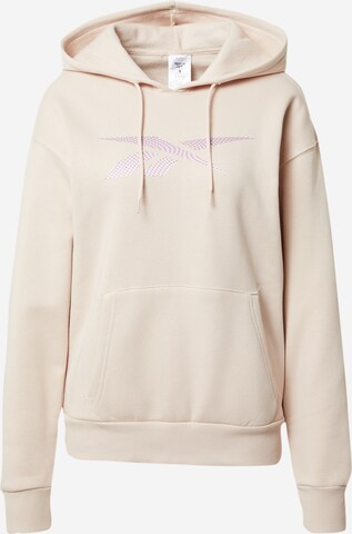 Reebok Athletic Sweatshirt 'Doorbuster' in Beige: front