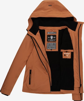 MARIKOO Weatherproof jacket 'Erdbeere' in Brown