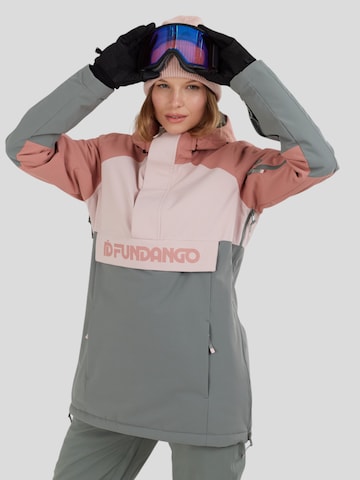 Fundango Outdoorjas 'Birch ECO Logo Anorak' in Groen