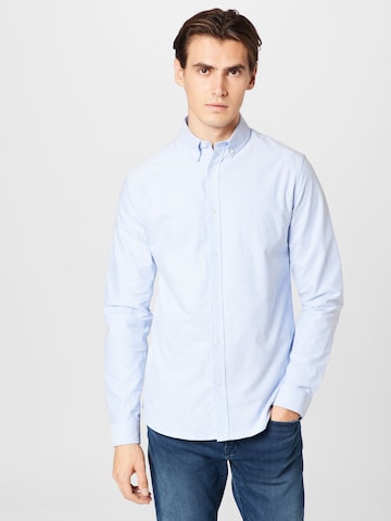 mėlyna River Island Standartinis modelis Marškiniai 'OXFORD': priekis